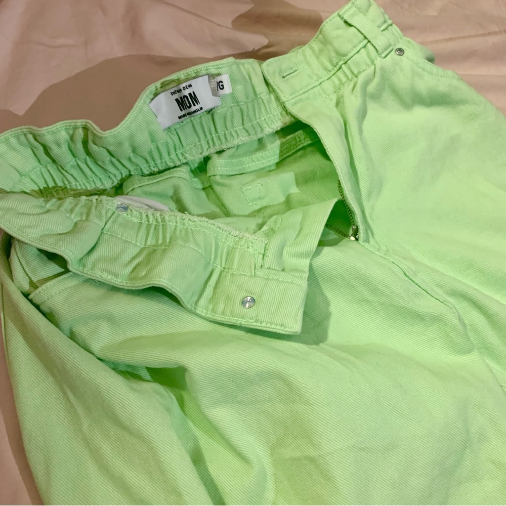 Bright Green Mom Jeans